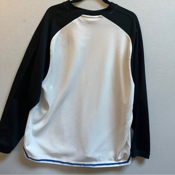 Vintage Nike Y2K Basketball Swoosh Warmup Jersey Long Sleeve Shirt Sz XXL - Picture 2 of 8